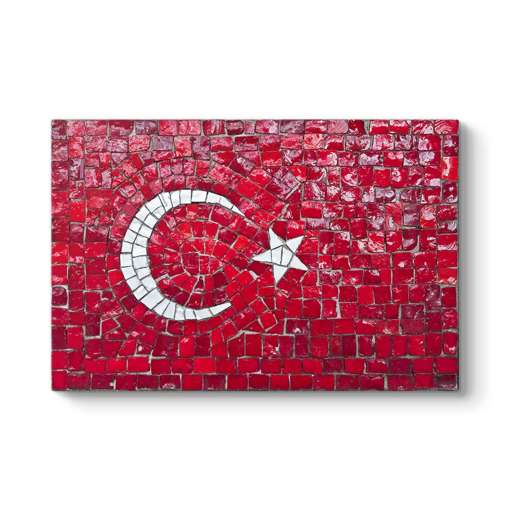 Dekoratif Türk Bayrağı Tablosu - Model 1